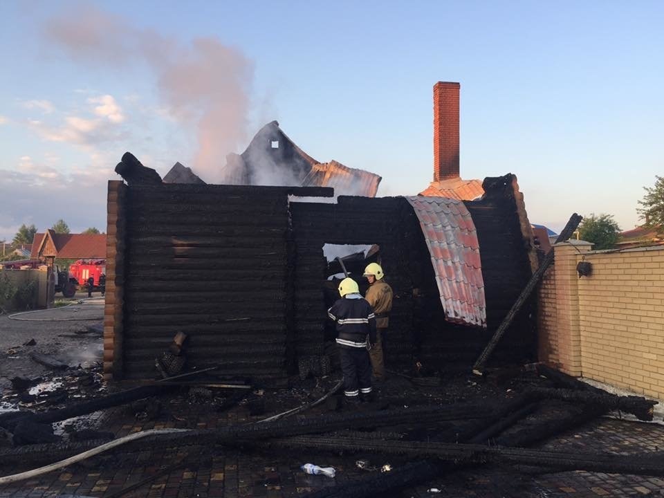 Пожар в хозяйственной постройке в городском округе Лосино-Петровский